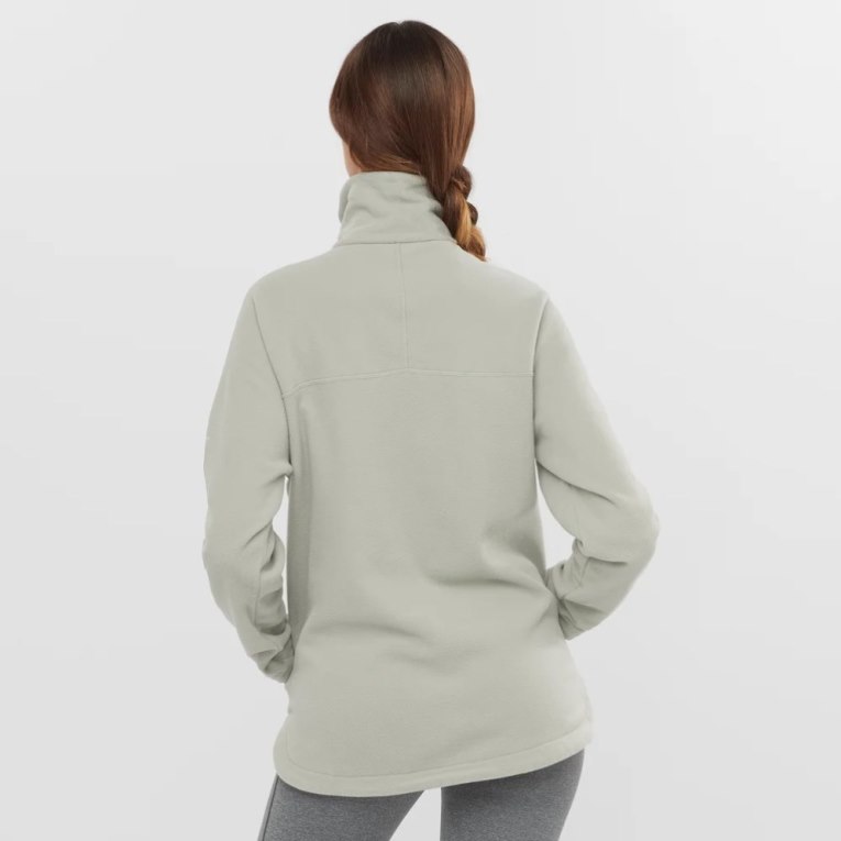 Sudaderas Salomon Essential Cosy Fleece Mujer Grises Claro | MX JENL753